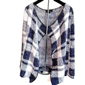 Nicole Sabbattini Womens Large Open Cardigan Feminine Super Soft Glam Cozy Chic